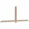 Ekena Millwork Eugene Smooth Timber Gable Bracket, Douglas Fir, 108"W x 40"H x 3 1/2"D x 3 1/2"F, 9/12 Pitch GBW108X40X0404EUG00SDF - alternate 3
